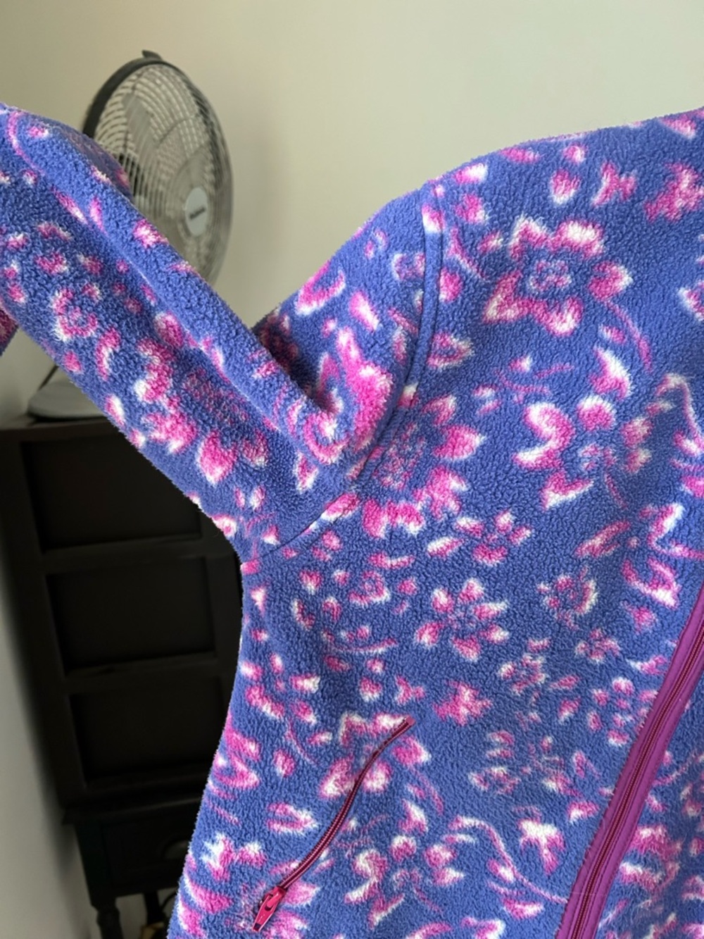 Vintage LL Bean Fleece Floral Jacket - Picture 4 of 9